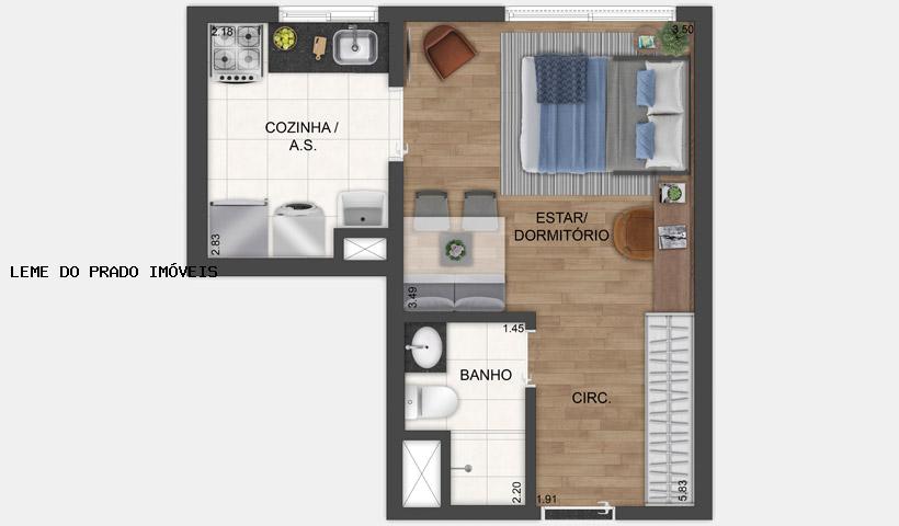 Apartamento à venda com 1 quarto, 27m² - Foto 19