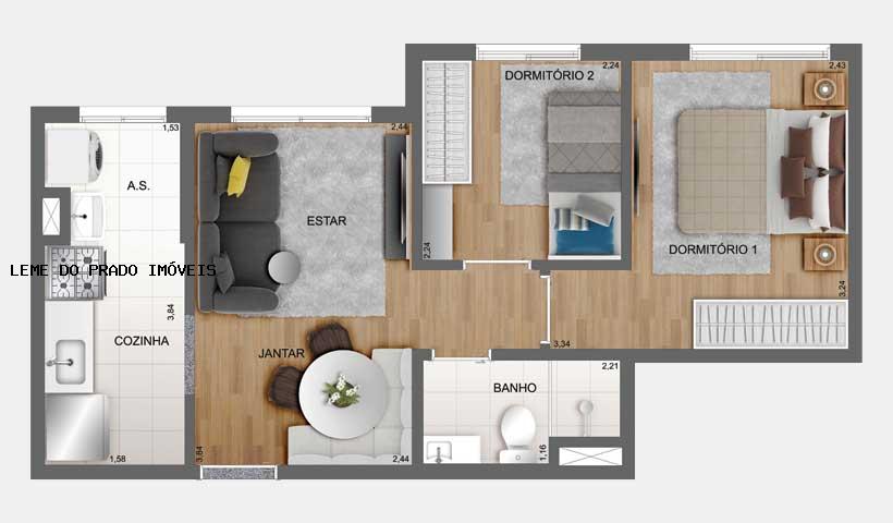 Apartamento à venda com 2 quartos, 38m² - Foto 33