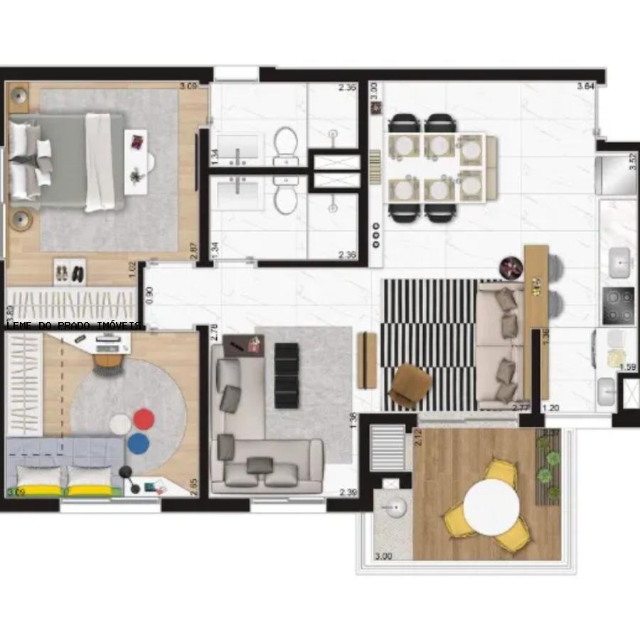 Apartamento à venda com 2 quartos, 75m² - Foto 17