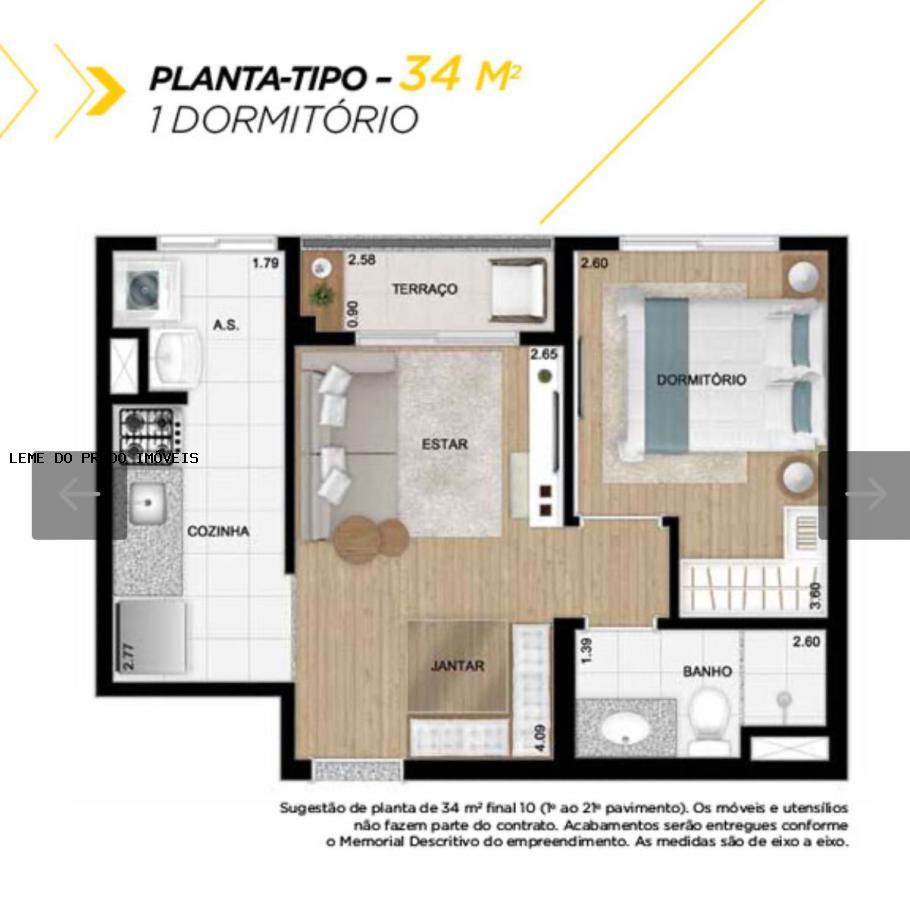 Apartamento à venda com 1 quarto, 34m² - Foto 13