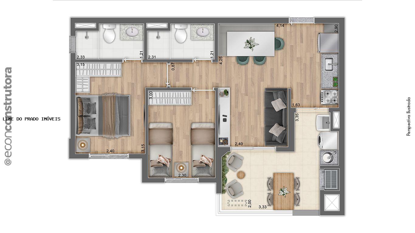 Apartamento à venda com 3 quartos, 66m² - Foto 32