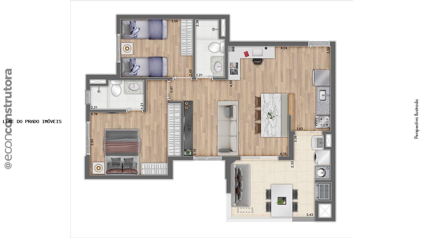 Apartamento à venda com 3 quartos, 66m² - Foto 29