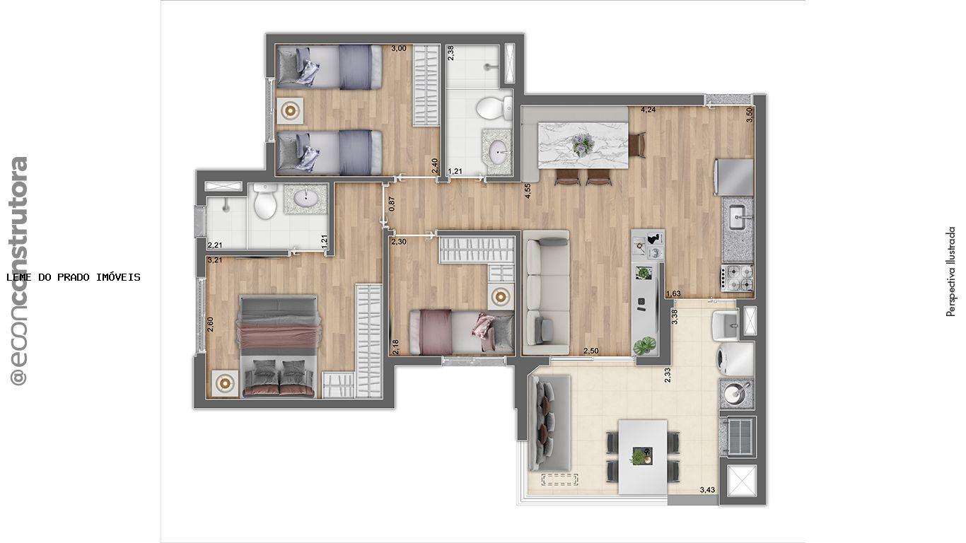 Apartamento à venda com 3 quartos, 66m² - Foto 30