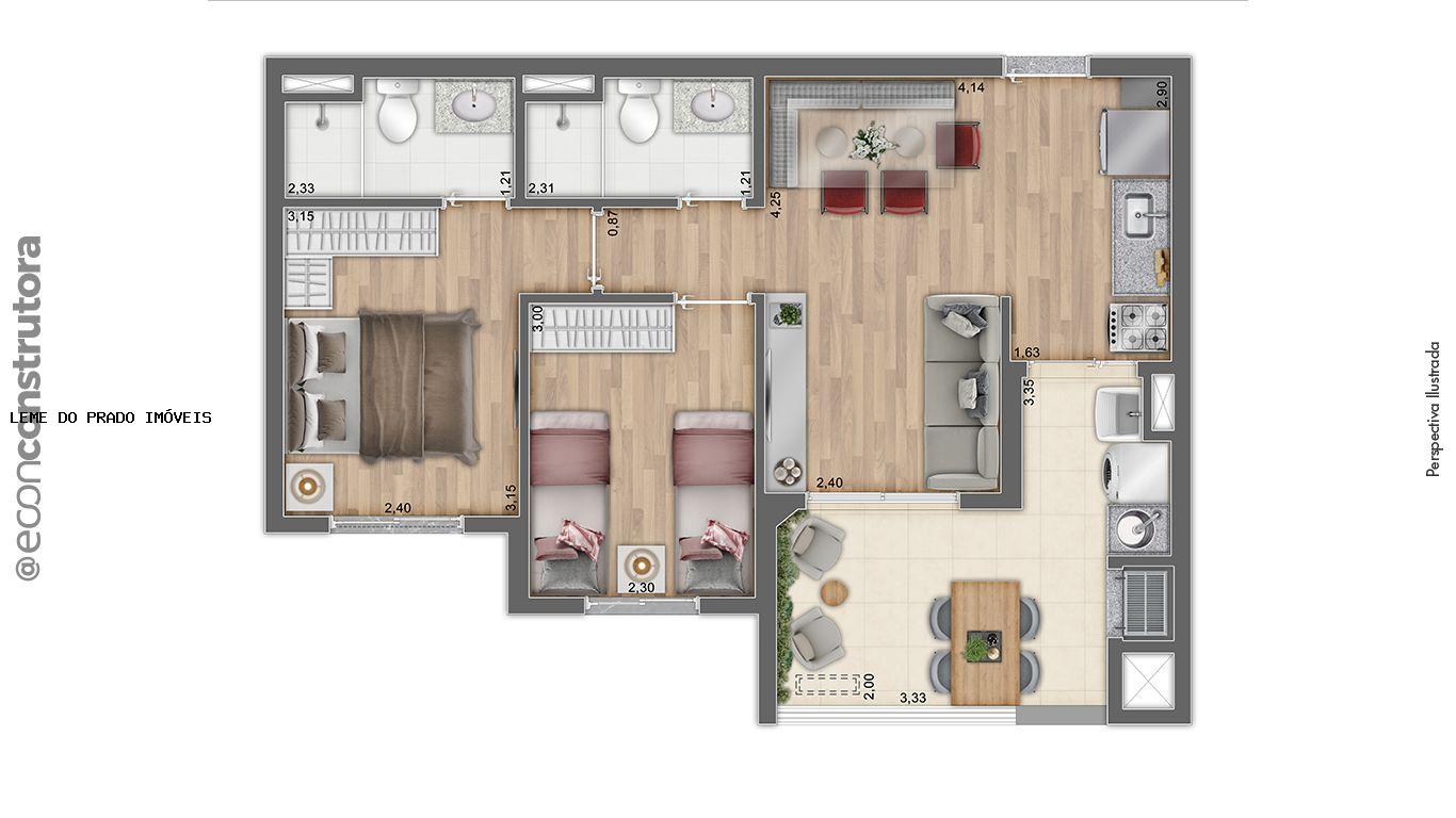 Apartamento à venda com 3 quartos, 66m² - Foto 34