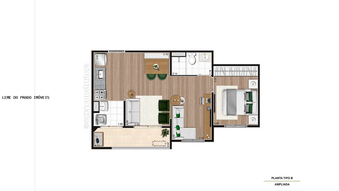 Apartamento à venda com 2 quartos, 43m² - Foto 5