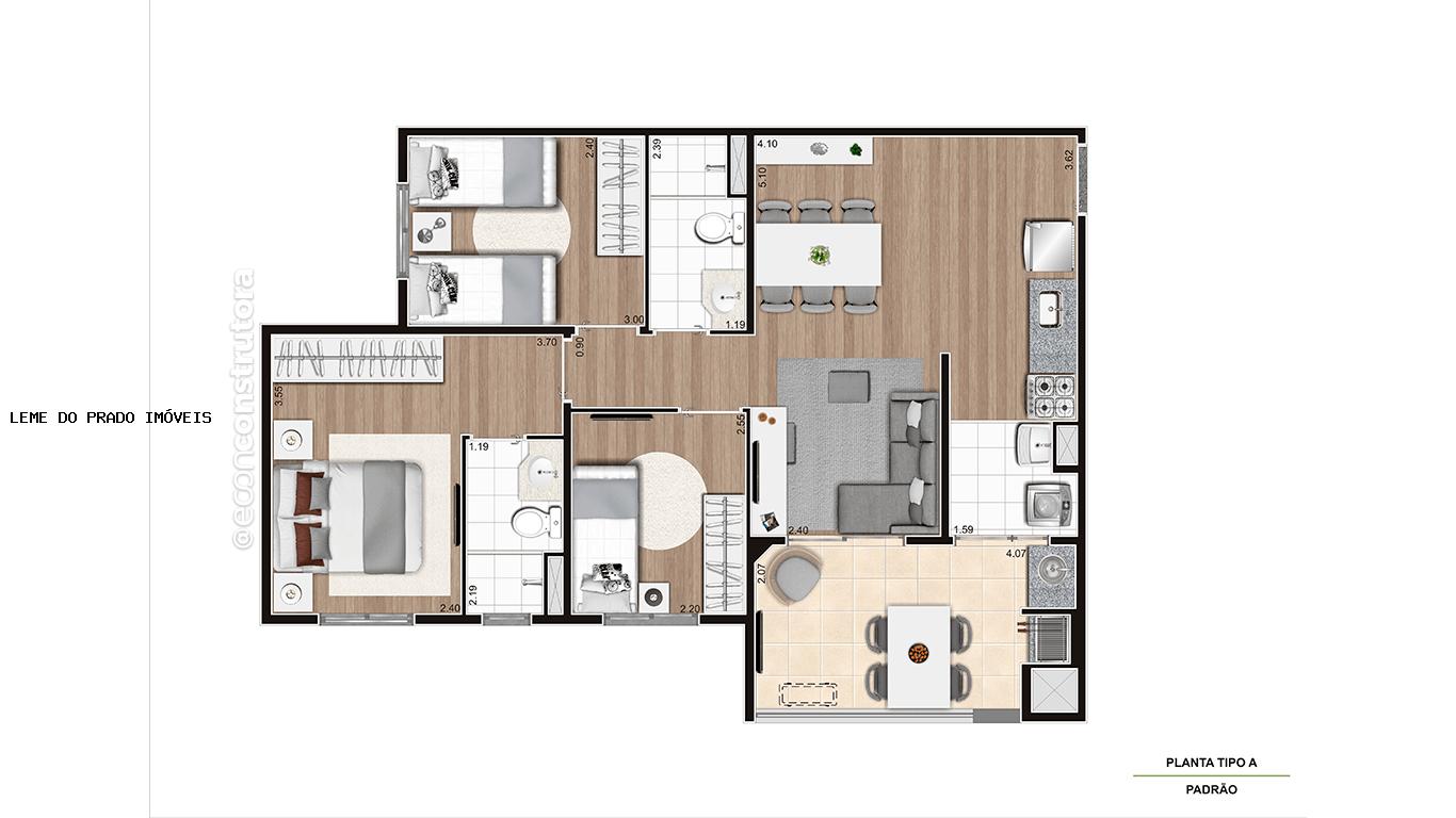 Apartamento à venda com 2 quartos, 43m² - Foto 6