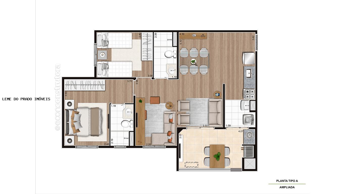 Apartamento à venda com 2 quartos, 43m² - Foto 7