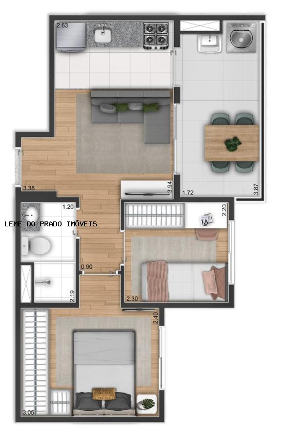 Apartamento à venda com 3 quartos, 65m² - Foto 42