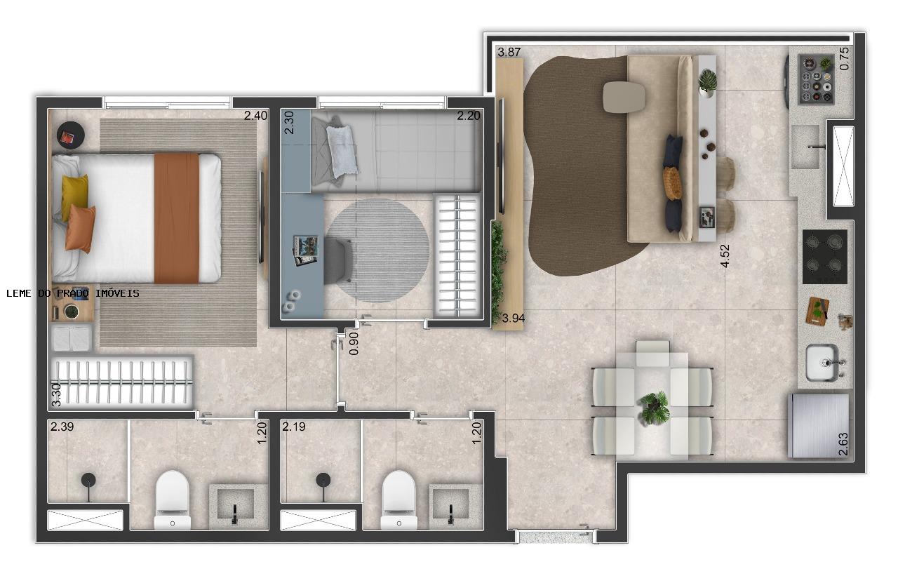 Apartamento à venda com 3 quartos, 65m² - Foto 19