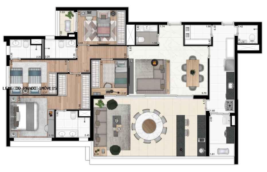 Apartamento à venda com 3 quartos, 160m² - Foto 40