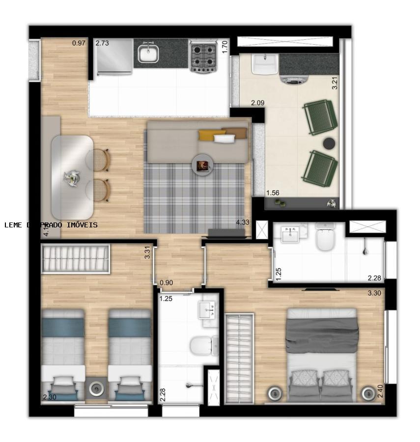 Apartamento à venda com 2 quartos, 56m² - Foto 31