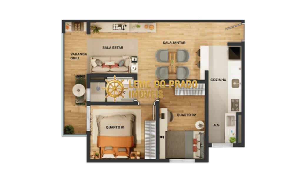 Apartamento à venda com 2 quartos, 56m² - Foto 25