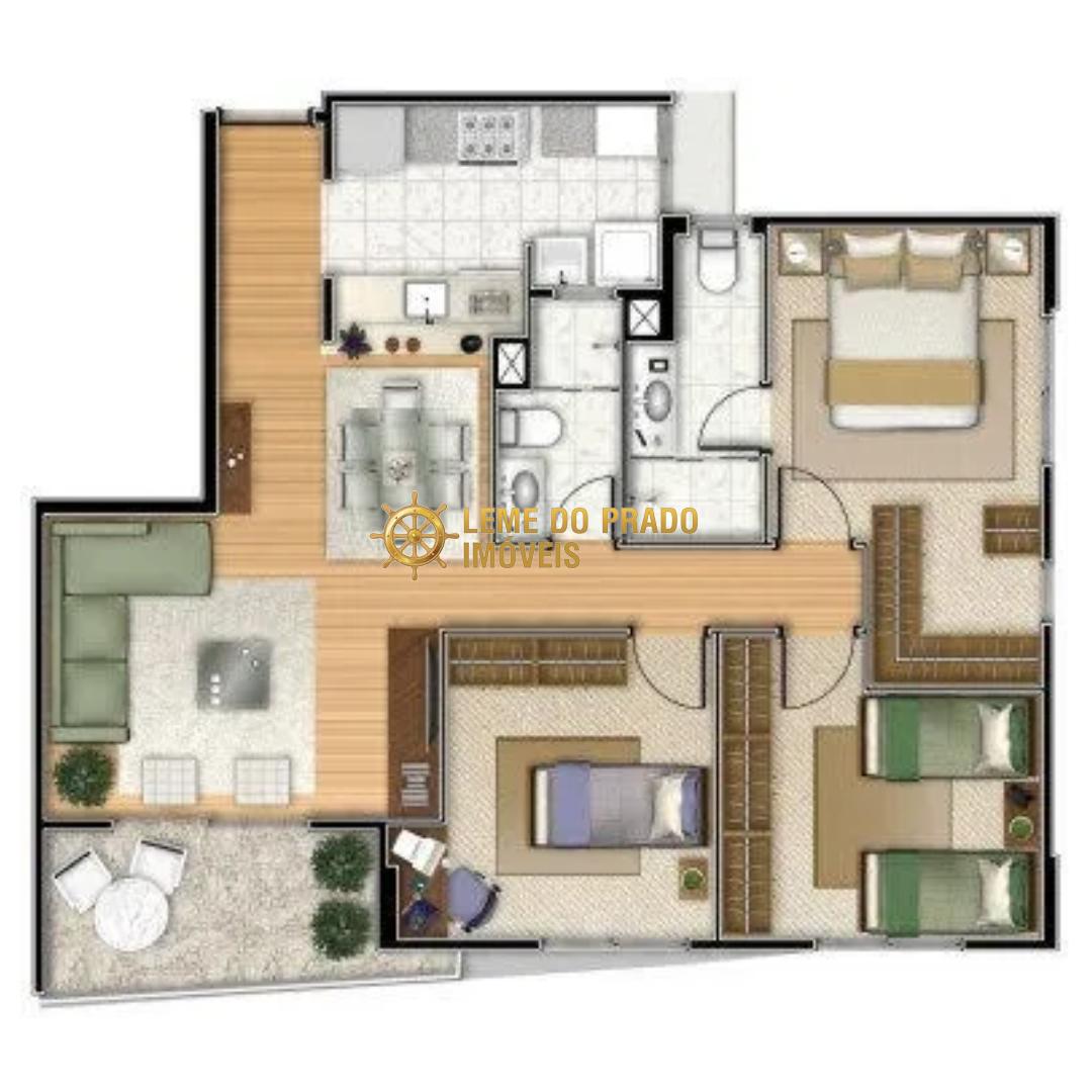 Apartamento à venda com 2 quartos, 84m² - Foto 2