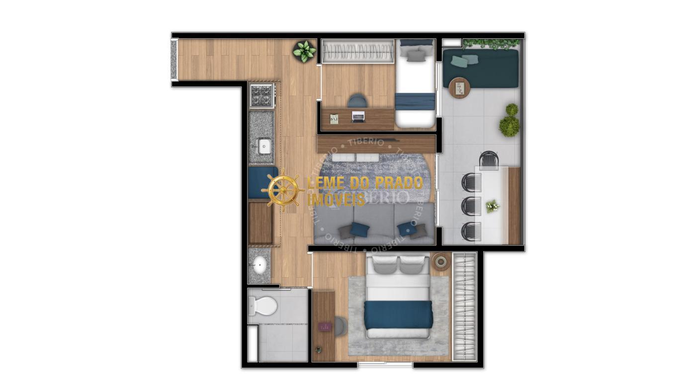 Apartamento à venda com 2 quartos, 44m² - Foto 2