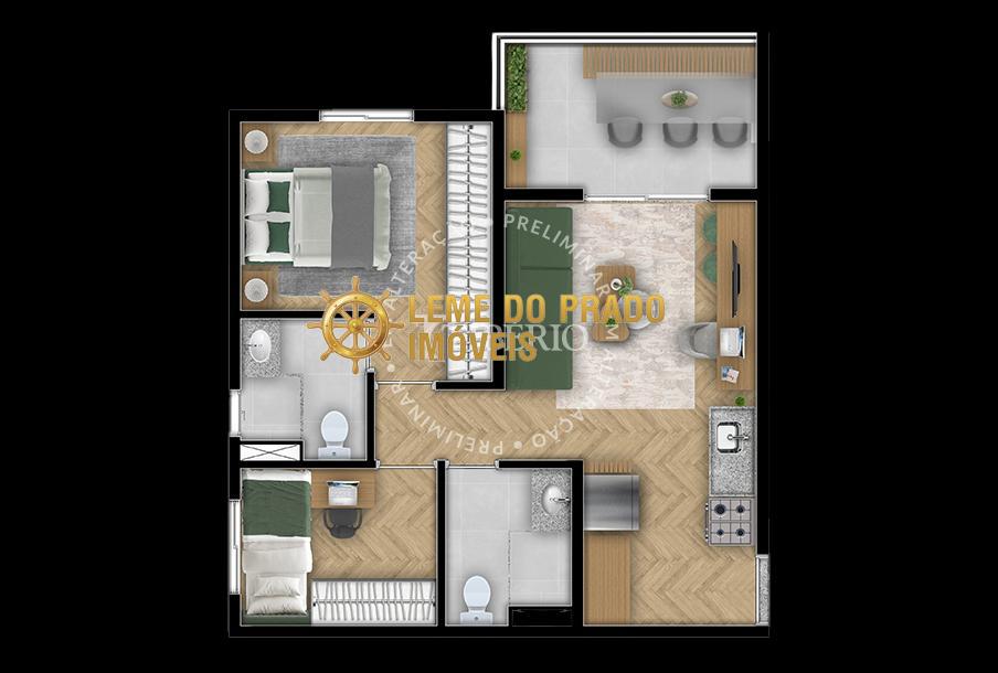 Apartamento à venda com 2 quartos, 48m² - Foto 28