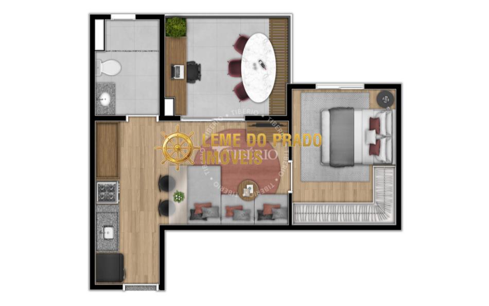 Apartamento à venda com 1 quarto, 39m² - Foto 62