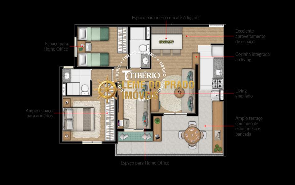 Apartamento à venda com 3 quartos, 76m² - Foto 4