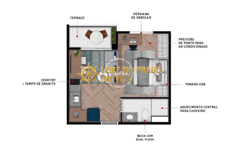 Apartamento à venda com 1 quarto, 26m² - Foto 25