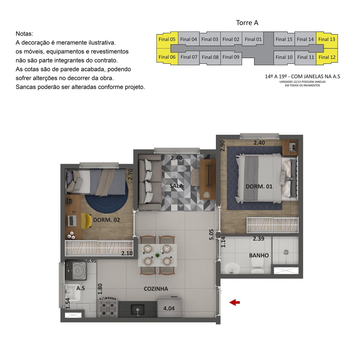 Apartamento à venda com 2 quartos, 36m² - Foto 24