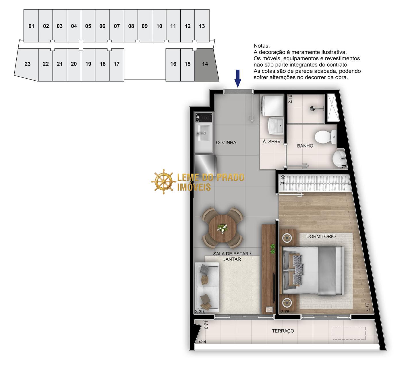 Apartamento à venda com 1 quarto, 37m² - Foto 25