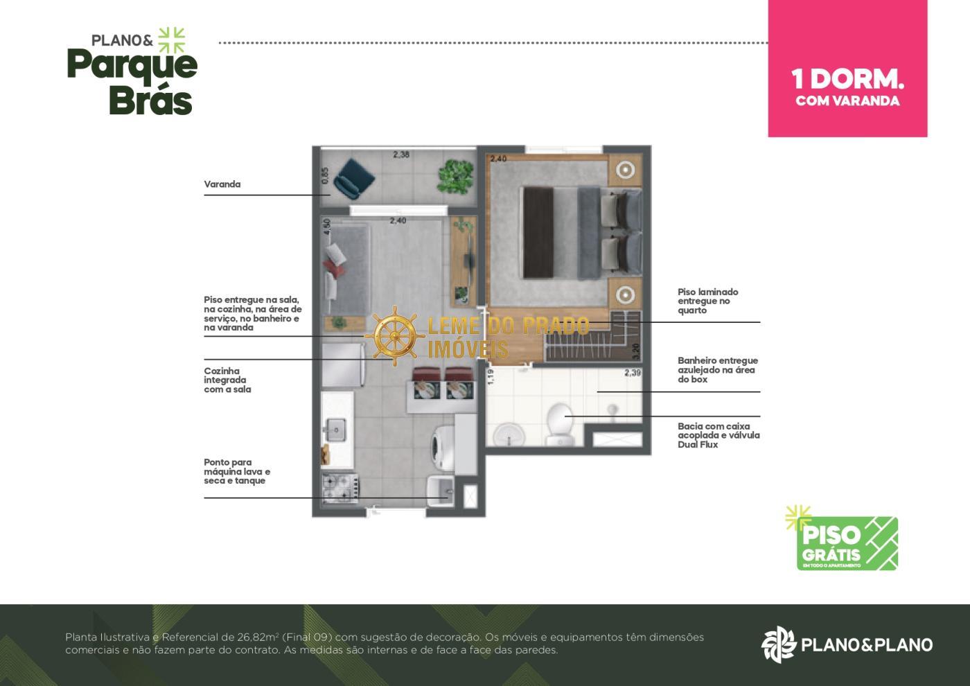 Apartamento à venda com 1 quarto, 27m² - Foto 21