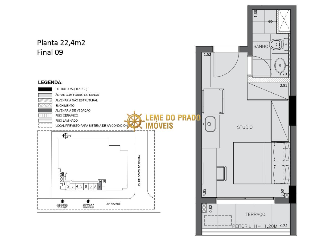 Apartamento à venda com 1 quarto, 32m² - Foto 7