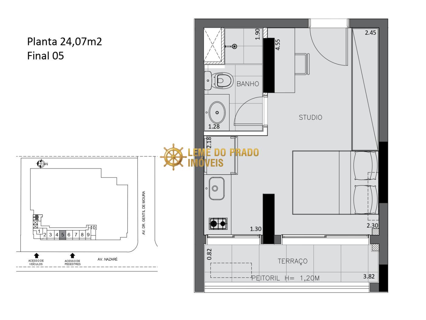 Apartamento à venda com 1 quarto, 32m² - Foto 9