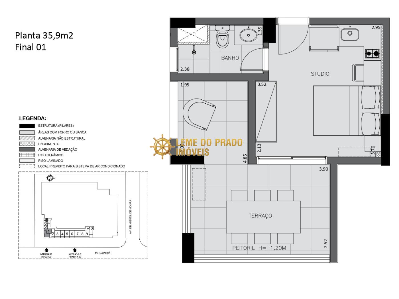 Apartamento à venda com 1 quarto, 32m² - Foto 13