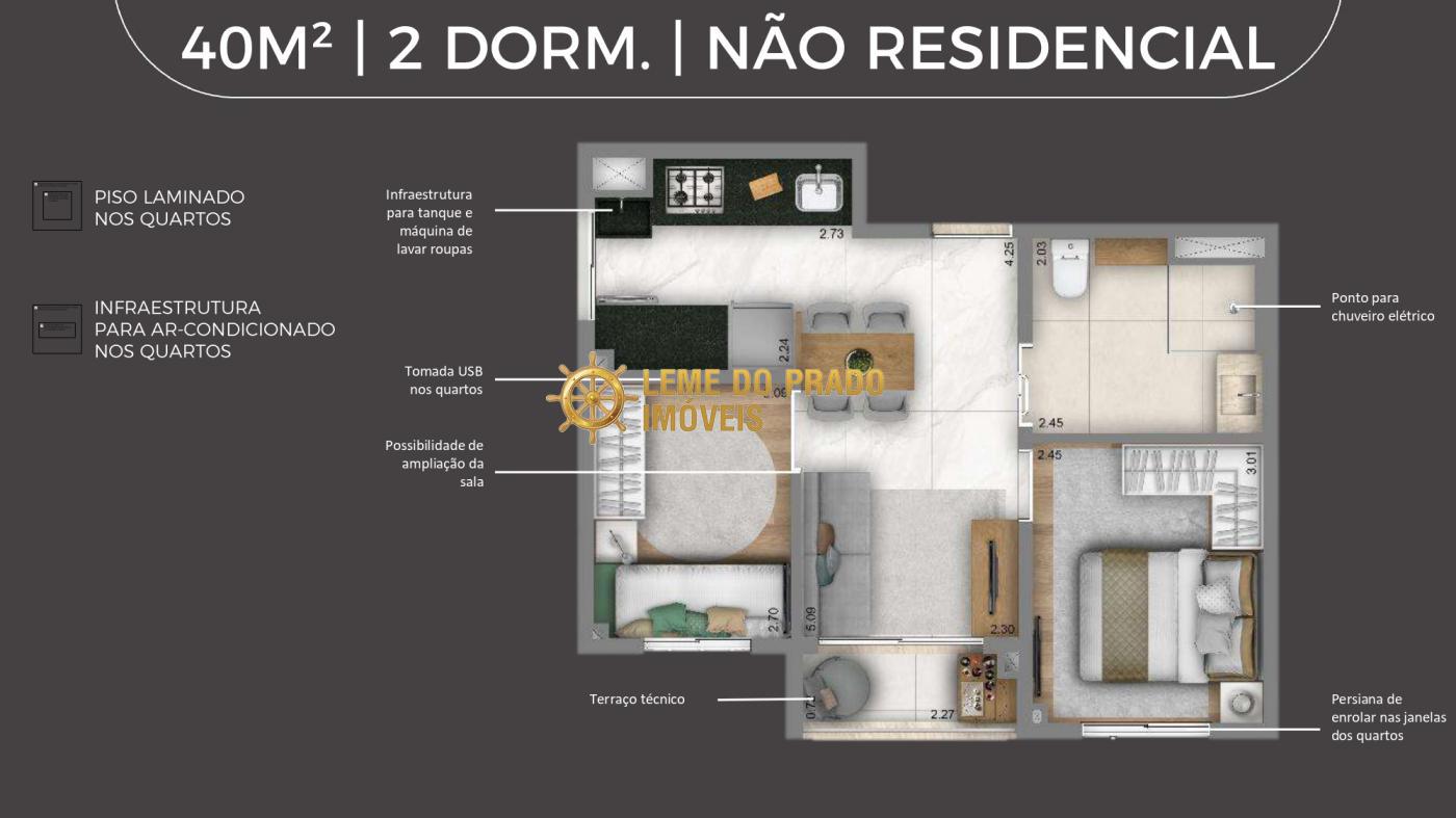 Apartamento à venda com 1 quarto, 27m² - Foto 17