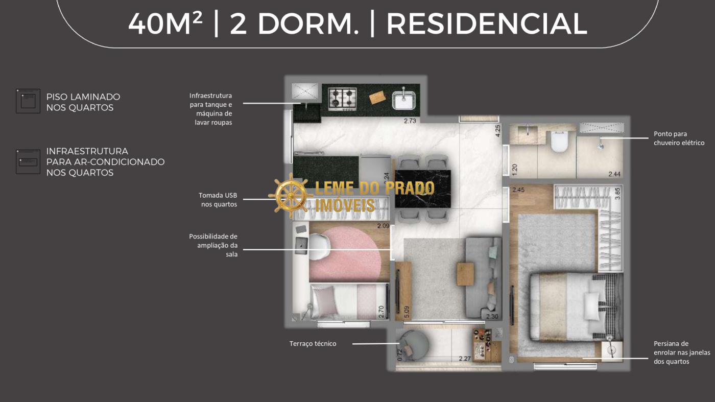 Apartamento à venda com 1 quarto, 27m² - Foto 16