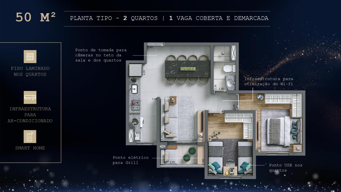 Apartamento à venda com 2 quartos, 51m² - Foto 26