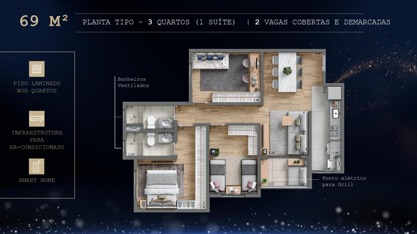 Apartamento à venda com 2 quartos, 51m² - Foto 28