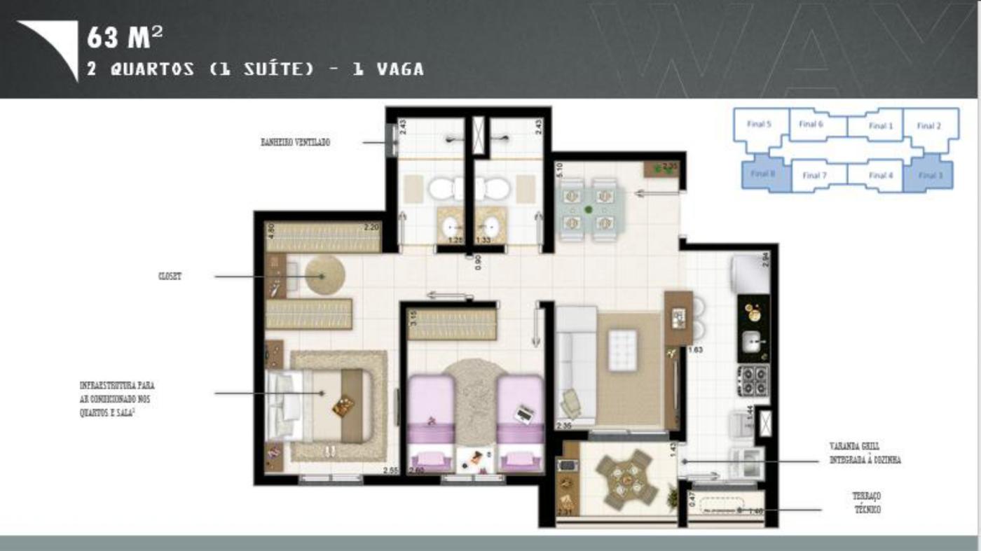 Apartamento à venda com 3 quartos, 84m² - Foto 39