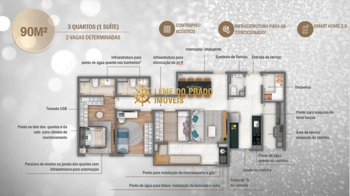 Apartamento à venda com 3 quartos, 90m² - Foto 35