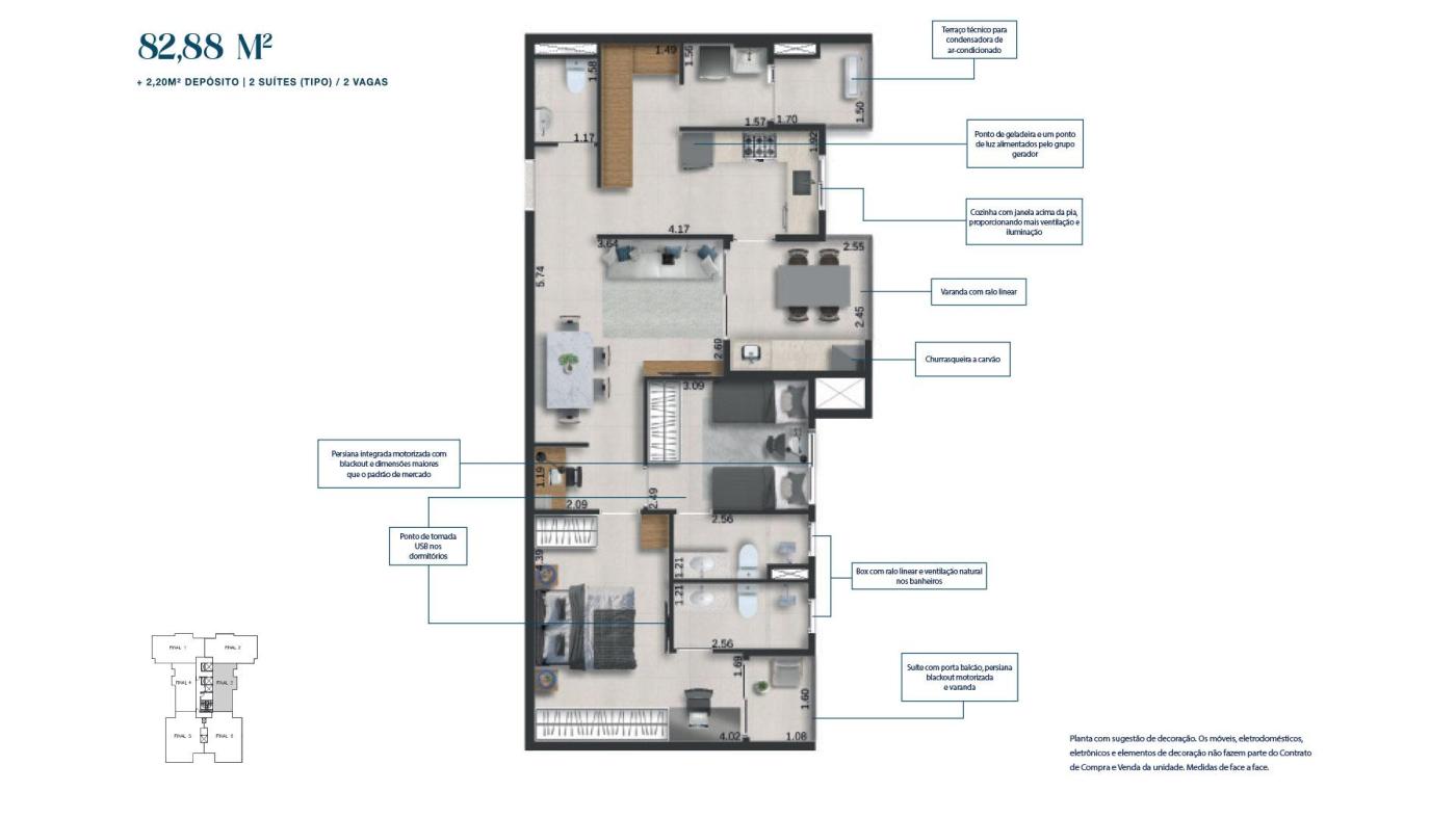 Apartamento à venda com 3 quartos, 82m² - Foto 5