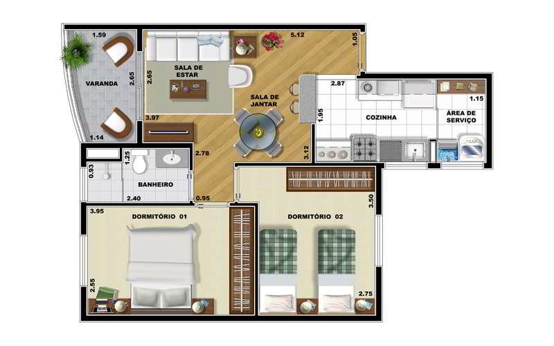 Apartamento à venda com 2 quartos, 56m² - Foto 12