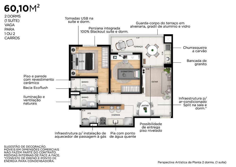 Apartamento à venda com 2 quartos, 60m² - Foto 27