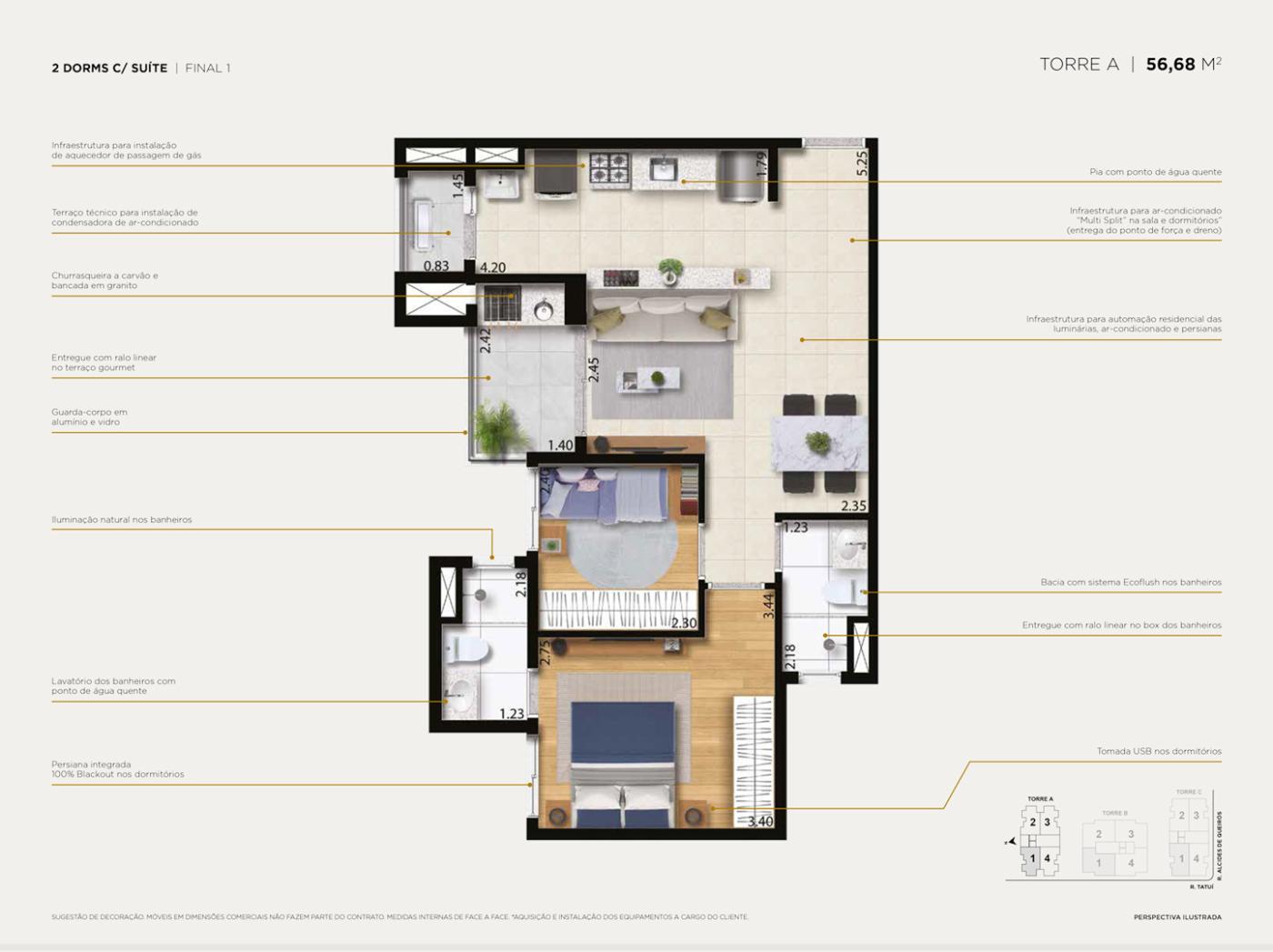 Apartamento à venda com 2 quartos, 56m² - Foto 33