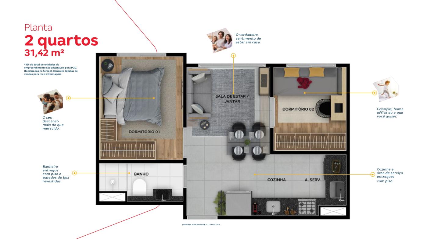 Apartamento à venda com 2 quartos, 32m² - Foto 22