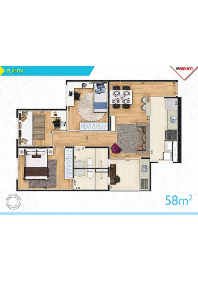 Apartamento à venda com 2 quartos, 43m² - Foto 8