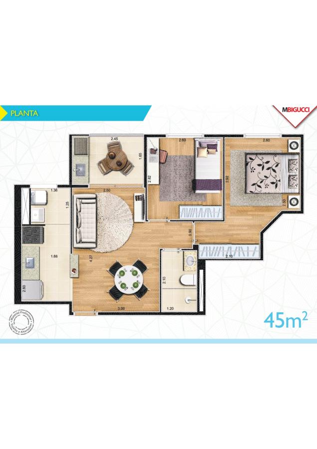 Apartamento à venda com 3 quartos, 58m² - Foto 10