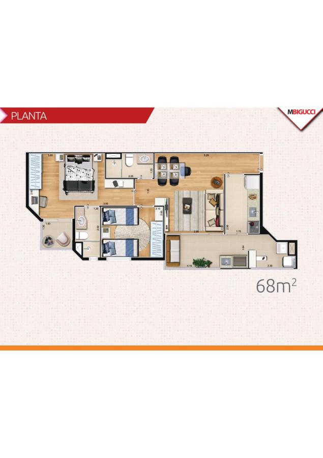 Apartamento à venda com 2 quartos, 68m² - Foto 9