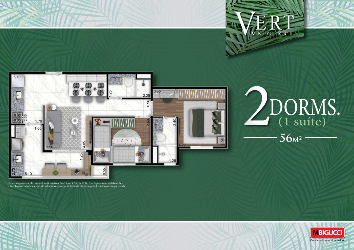 Apartamento à venda com 2 quartos, 57m² - Foto 8