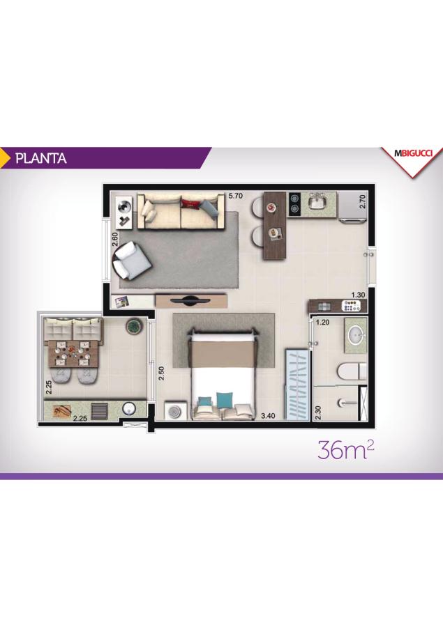 Apartamento à venda com 2 quartos, 54m² - Foto 8